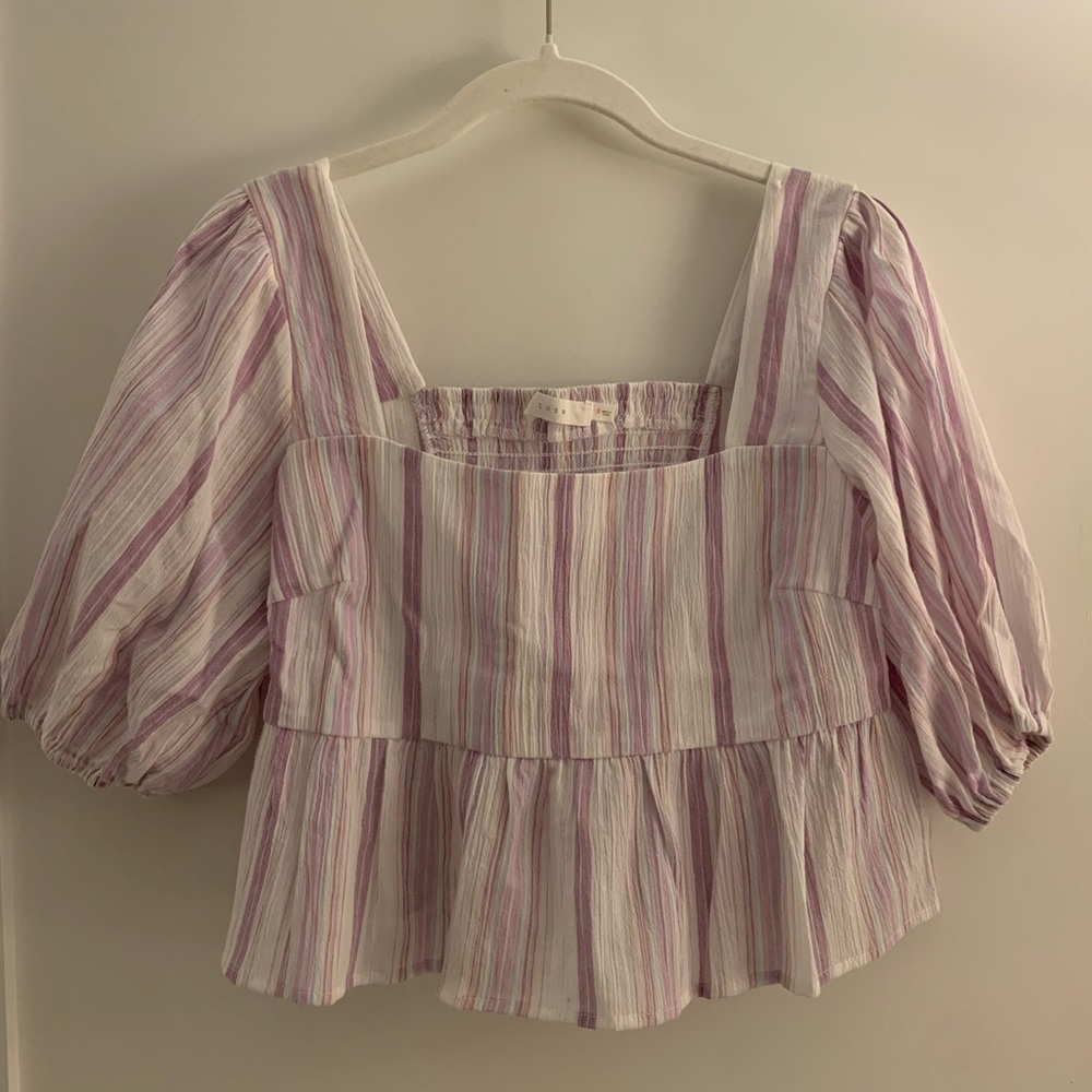 Light Purple Striped Shirt
